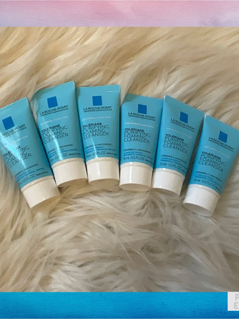 La Roche-Posay Toleriane Purifying Foaming Cleanser - New x7 Travel Size